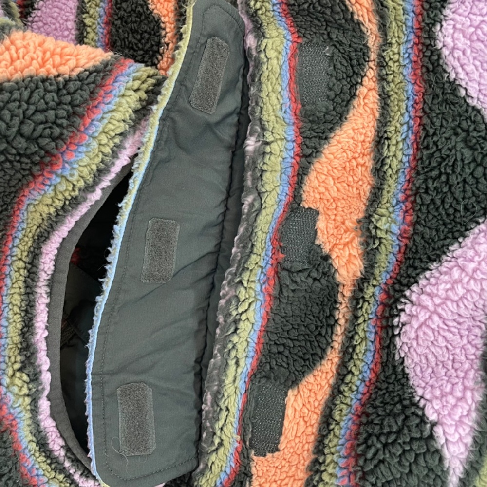 Billabong Pullover Half Snap Sherpa Jacket Multicoloured Women’s Size Large - Picture 8 of 14